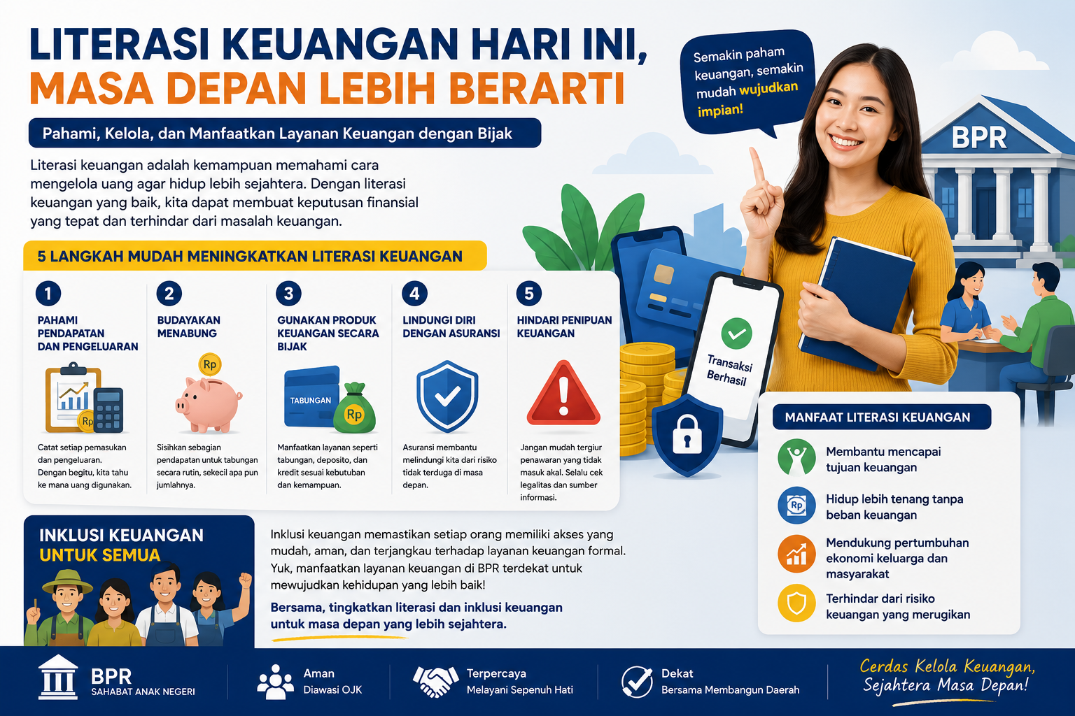 Literasi dan Inklusi Keuangan: Kunci Masyarakat yang Lebih Sejahtera dan Mandiri